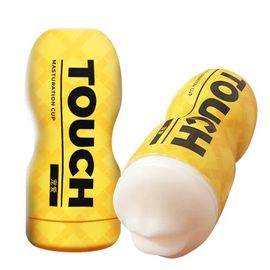 Masturbateur Masculin Réaliste À Gorge Profonde, Vagin Artificiel, Bouche, Canal Anal Et Oral, Jouets Sexuels Érotiques Pour Hommes, 18 Jeux Pour Adultes--Yellow-Oral Cup