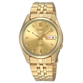 Montre Homme Seiko 5 Automatique Acier Inoxydable Doré Snk366k1