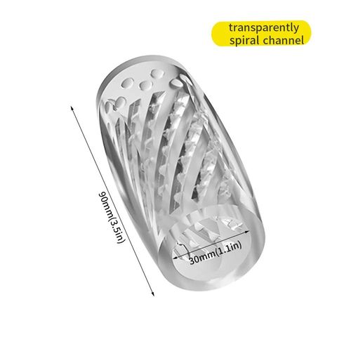Chatte Vaginale Artificielle Transparente Pour Hommes, Masturbateur Masculin, Pompe À Pénis Suceuse, Jouets Sexuels Portables En Tpe, Fournitures Pour Adultes--Type 1