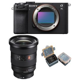 Sony Alpha A7C II noir Boîtier + Sony FE 16-35mm f2.8 GM II+Kingma 2000 mAh (Sony NP-FZ100) batterie