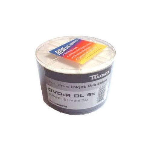 DVD+R 8,5GB 8X Double Couche Imprimable, 50 pièces en cakebox