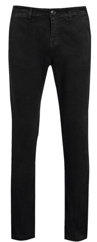 Pantalon Toile Stretch Homme - 02120 L35 - Noir