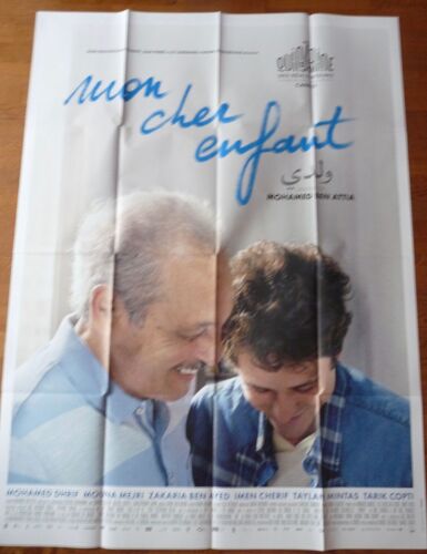 Mon Cher Enfant De Mohamed Ben Attia Avec Mohamed Dhrif, Mouna Mejri... - Affiche Originale De Cinéma Format 120 Cm X 160 Cm
