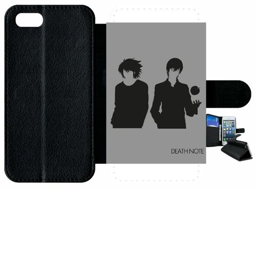 Etui À Rabat Iphone 8 - Death Note - Simili-Cuir - Noir