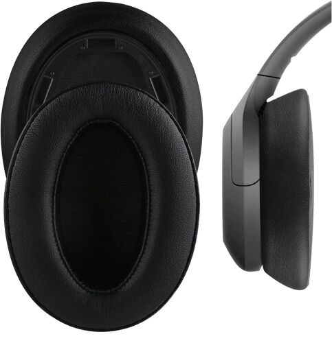 Coussinets de rechange en cuir protéiné pour casque Sony WH-H910N,Noir