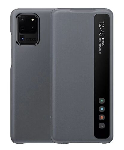 Coque pour Samsung Galaxy S20/S20 5G,Clear View Cover,Étui à rabat pour téléphone portable,EF-ZG980,Gris