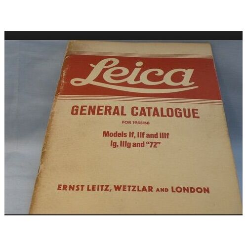 Leica General Catalogue For 1955-58