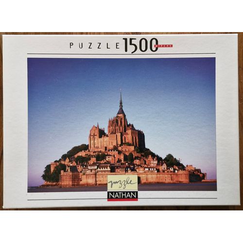Puzzle 1500 pièces Nathan collection Mont Saint Michel
