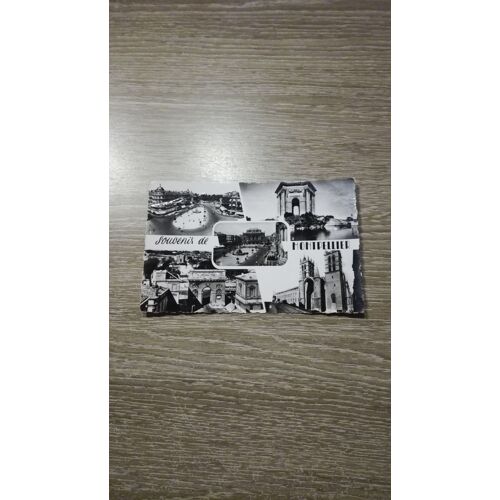 Carte Postale Languedoc Roussillon - 34 - Herault - Montpellier - Souvenir - Cpsm Multivues En L'état Sur Les Photos