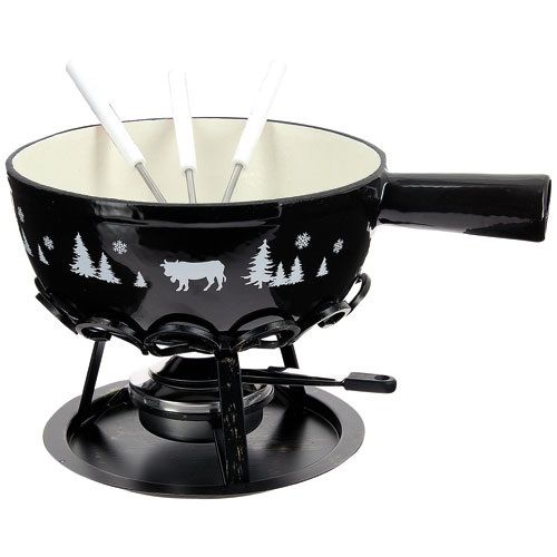 Tableandcook - Set fondue noir alpestre 24 cm dtsansafn