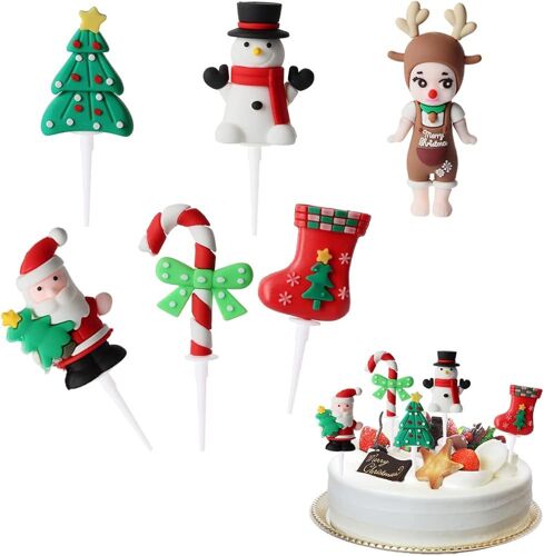 60 Pcs Décorations De Gâteaux De Noël Hillyllolly Décorations De Gâteaux De Noël, Décorations De Gâteaux De Noël, Décorations De Gâteaux De Noël, Décorations De Gâteaux De Noël, Pour La Décoration De