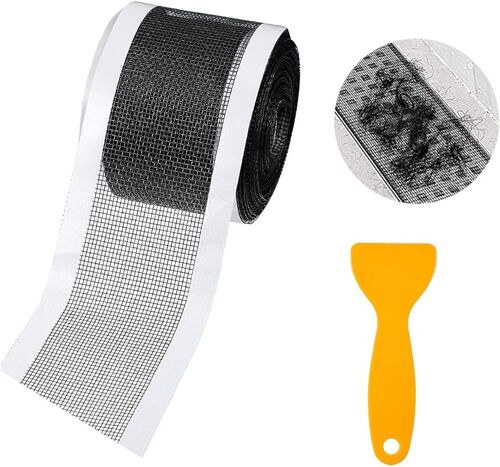 Cuisine Salle de bain Drain de sol - 70mm*5m, Filtre jetable auto-adhésif, filtre attrape cheveux pour drain de douche, empêche le colmatage dans la cuisine et la salle de bain