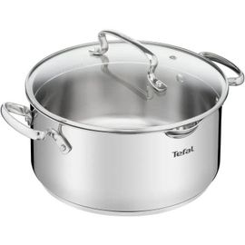 Casserole - Tefal - Duetto+ G7194455 - Ronde - Inox - 24 Cm - Compatible Tous Feux
