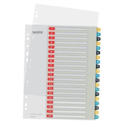 Intercalaires Imprimables - Leitz - Cosy - Multicolore - 1-20 - Robustes