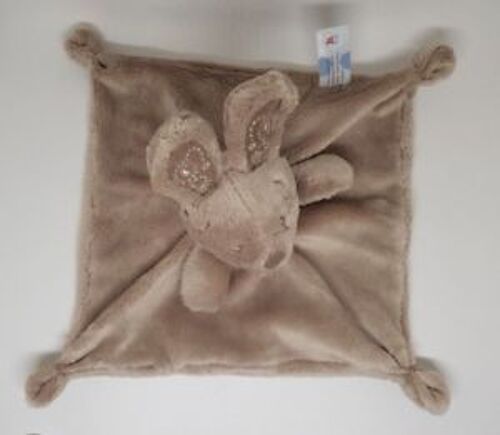 Doudou Lapin Plat Marron Taupe Kiabi Maxitoys Toy'r'us Aubert Nicotoy Simba Toys Benelux