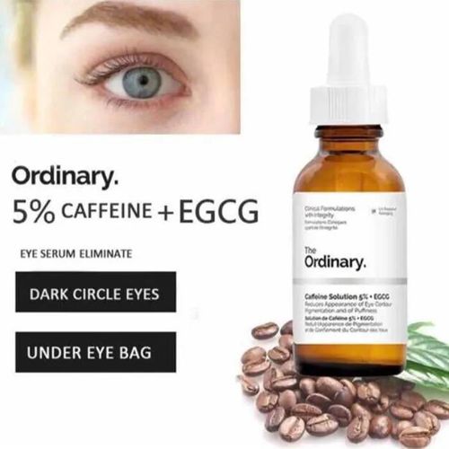 Essence Anti-Cernes - The Ordinary - Solution De Caféine 5% - 30 Ml - Vegan - Pour Adultes 