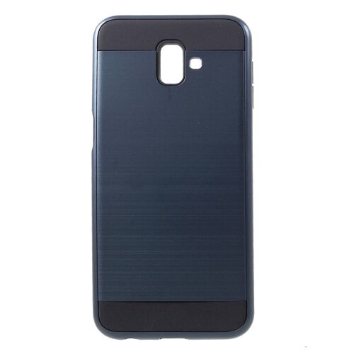 Coque hybride Galaxy J6+ renforcée coloris bleu