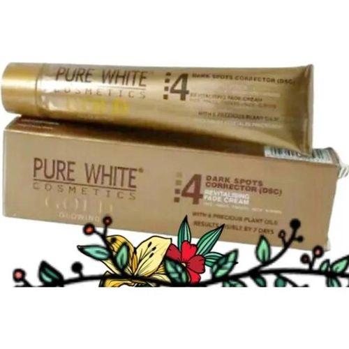 Pure White Gold Creme Genoux Doigts Cou Coude Eclaircissant 