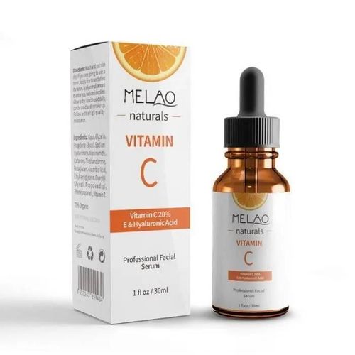 Melao Serum Naturel De Vitamine C Pour Visage Serum Facial Topique Organique Anti-Age, 20% Vitamine C + E 30ml 