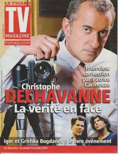Tv Magazine Le Figaro 21205 7 Au 13/10/2012 Christophe Dechavanne