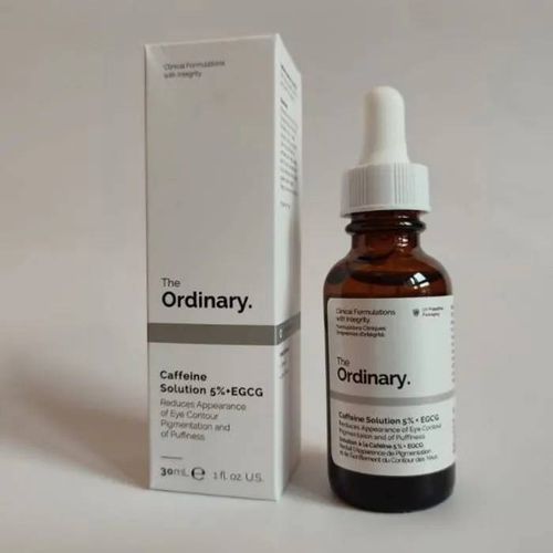 The Ordinary Solution De Caféine 5% + Egcg 30ml ¿ Soin Contour Des Yeux Anti-Cernes Et Anti-Poches 