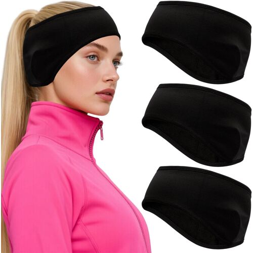 Jexnovashop-Bandeau D'hiver Pour Femmes Et Hommes, 3 Pièces Cache-Oreilles Bandeau Pour Hommes, Bandeaux De Sport Chauds Et Coupe-Vent Pour Le Jogging, La Course À Pied, La Randonnée, Le Cyclisme