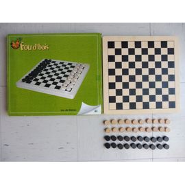 Jeu De Société Jeu De Dames (En Bois) - Fou D'bois - Cp International
