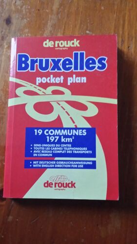 Bruxelles Pocket Plan/ De Rouck Cartography