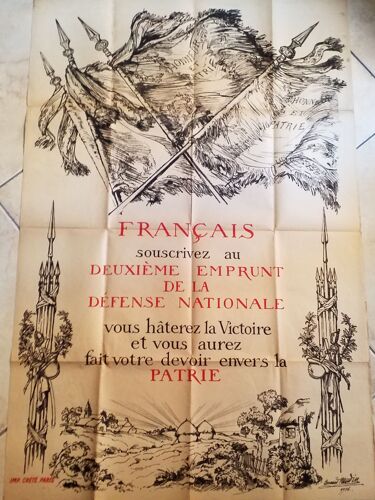 Français Souscrivez Au 2ème Emprunt De La Défense Nationale 1916