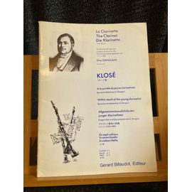 H. Klosé A La Portée Du Jeune Clarinettiste Volume 4 Partition Ed. Billaudot