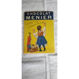 Plaque Publicitaire Chocolat Menier