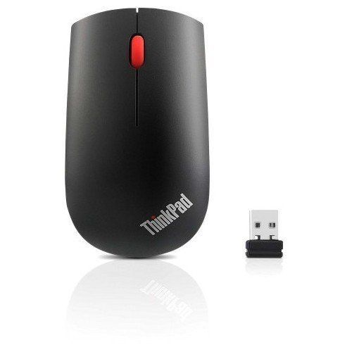Lenovo ThinkPad Essential Wireless Mouse - Souris - optique - 3 boutons - sans fil - 2.4 GHz - récepteur sans fil USB - Campus