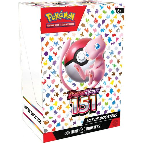 Coffret Pokémon - Ev3.5 Ecarlate Et Violet - 151 - Bundle Lot De 6 Boosters