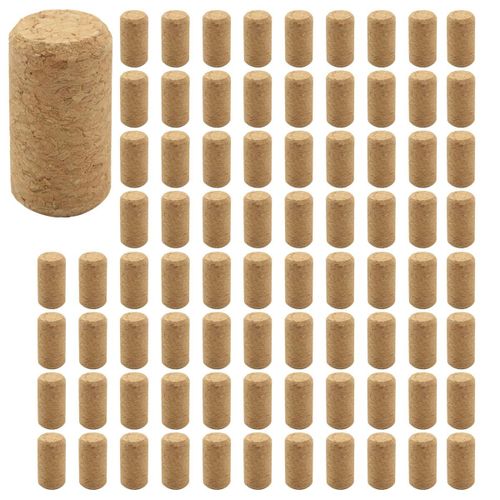 400Pcs Bouchons de Bois Droits Bouchon de Vin Bouchon de Bouteille en Bois Bouchons de Bouteilles de Vin de Type Cône Bouchons de Bouteilles de BiÈRe Bouchon D'ÉTanchÉItÉ