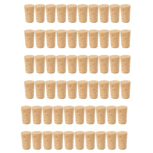 60 Pcs / Lot Liège En Bois Naturel Bouchon De Vin Bouchon De Bouteille En Bois Bouchon Type De Cône Bouchons De Vin Bouchon Bouchon D'Étanchéité Bouchons De Bouteilles De Bière