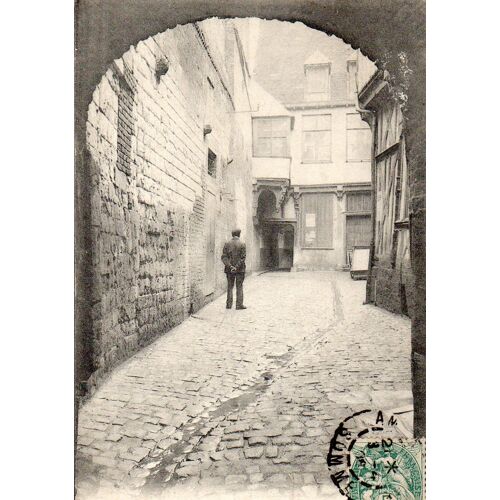 Cpa - Annee 1908 -N° 71 Amiens - Somme - 80 - Le Passage Gossart - Carte Ecrite Et Timbree