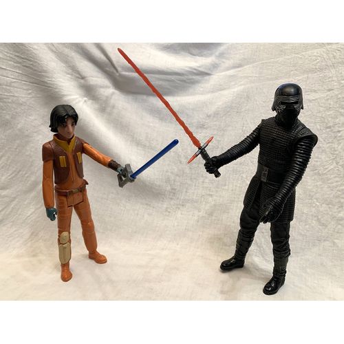 Lot 2 Figurines Géantes - 30 Cm - Kylo Rein Et Ezra Bridger - Personnages Articulés - Star Wars - Super Héros Rebels Marvel Avengers Dc Comics Batman