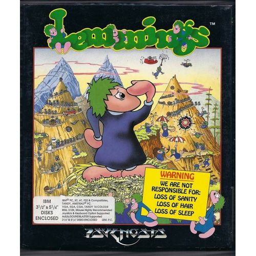 Lemmings (1991) - Jeu Pc 5"1/4 (Sans Les 3"1/2)