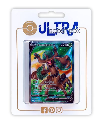 Desséliande V 168 192 Full Art - Ultraboost X Epée Et Bouclier 7 Évolution Céleste - Coffret De 10 Cartes Pokémon Françaises