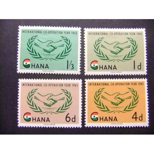 Ghana 1965 Cooperación Internacional Onu Yvert 189 / 92 ** Mnh