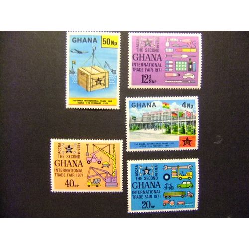Ghana 1971 Feria Internacional Accra Yvert 398 / 02 ** Mnh