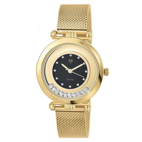 Montre Ludivine Élégante Sc Crystal Ornée D'un Véritable Diamant