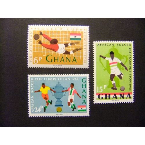 Ghana 1965 Coupe Africaine De Football Yvert 222 / 224 ** Mnh