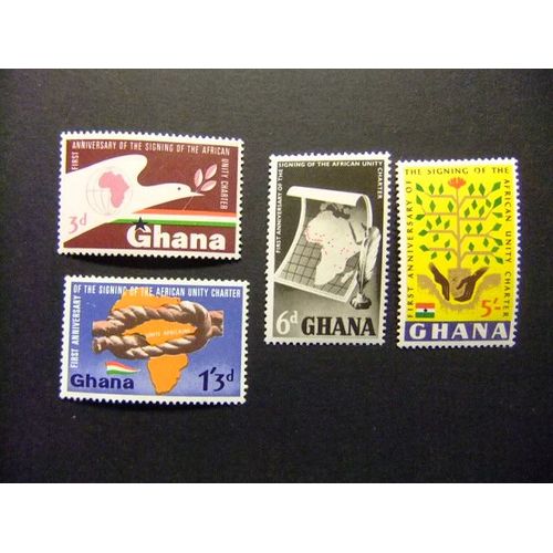 Ghana 1964 Signature De L Unité Africaine Yvert 163 / 66 ** Mnh