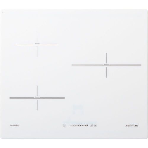 Airlux ATI632WHN - Table de cuisson à induction - 3 plaques de cuisson - Niche - largeur : 56 cm - profondeur : 49 cm - blanc - sans cadre - blanc pur