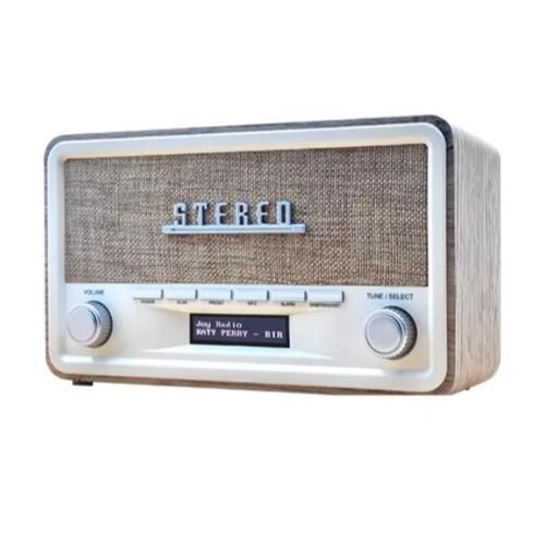 Denver DAB-18LW récepteur radio Numérique Marron, Blanc