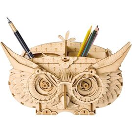 Boîte De Rangement Hibou Puzzle 3d Maquette Bois,Modélisme Pour Adultes À Construire,Décoration Du Bureau De La Maison Idée De Cadeau De Noël Tg405