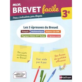 Les 5 Épreuves Du Brevet 3e - Français, Mathématiques, Histoire-Géo-Emc, Physique-Chimie-Svt-Techno, L'épreuve Orale