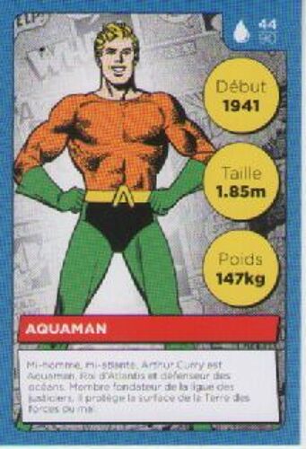 Carte N° 44 - Dc Comics Auchan 2022 - Aquaman