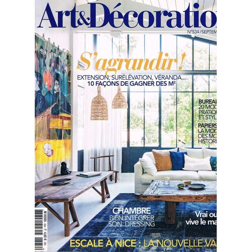 Art Et Decoration N°534 Sep 2018 S'agrandir